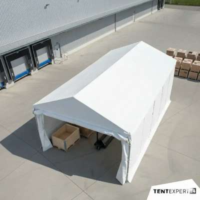 Lagerzelt 8x12m | 3,60m Seitenhöhe | 4,40m Firsthöhe | 96m² Profi-Zelthalle