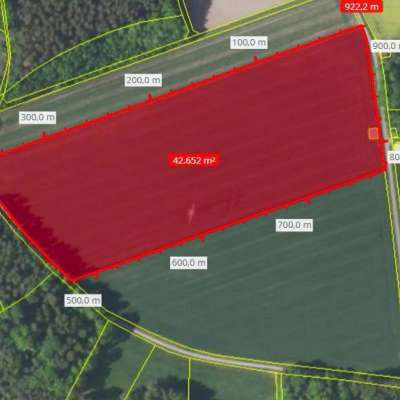 Ackerland und Grünland Nähe Dietenhofen, Landkreis Ansbach – insgesamt 5,292 ha