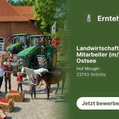 Landwirtschaftlicher Mitarbeiter (m/w/d) Nähe Ostsee