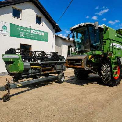 Fendt 5250E Mähdrescher + Schneidwerk 743 (5,4 m) + Wagen, Bj. 2010