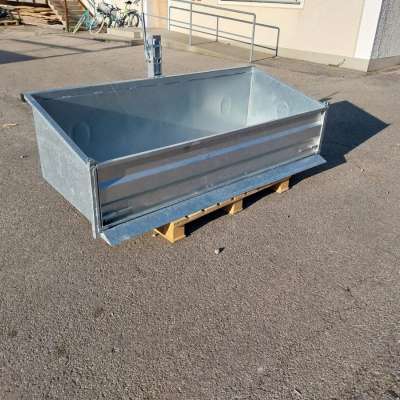 Kippmulde 2m Heckmulde Transportbox verzinkt Heckcontainer