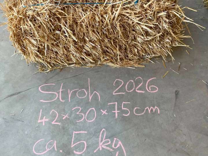Strohballen gepresst