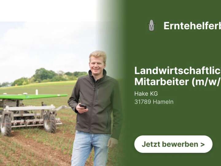 Landwirtschaftlicher Mitarbeiter (m/w/d)