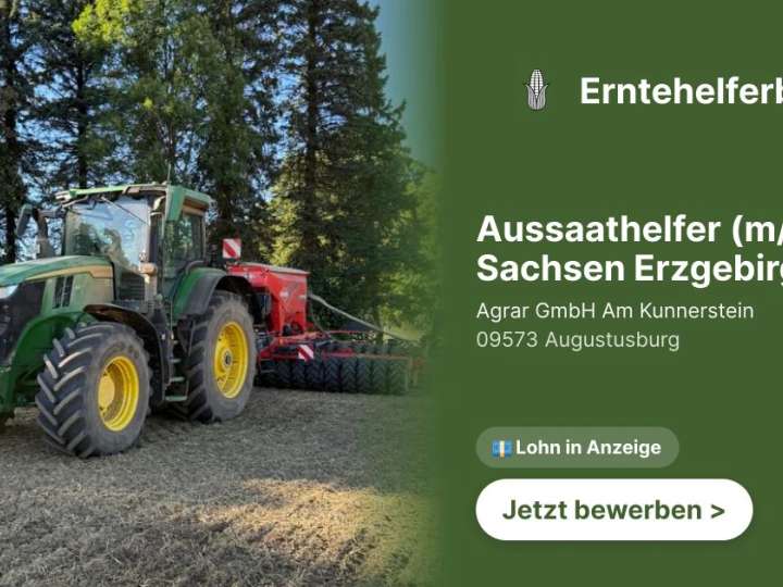 Aussaathelfer (m/w/d) Sachsen Erzgebirge