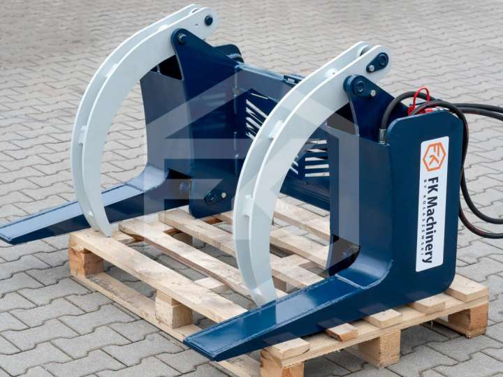 Polterzange, Poltergabel, Niederhalter, Stammgreifer, Holzgreifer