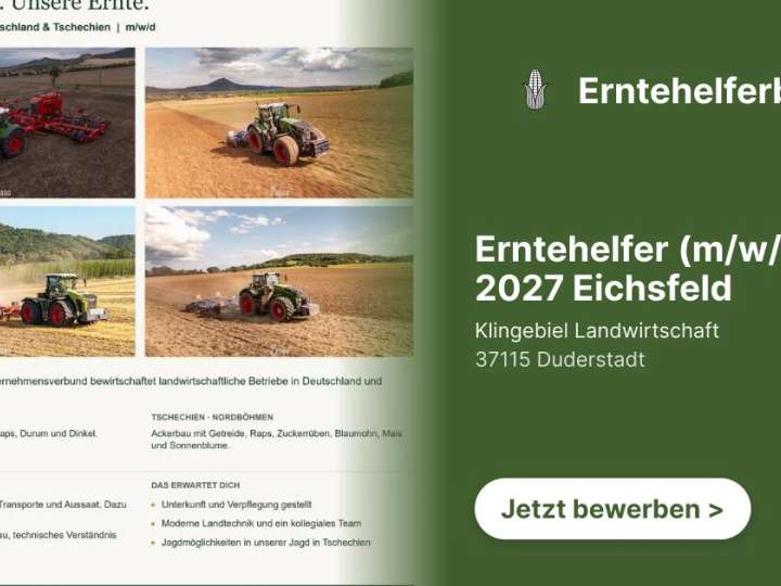 Erntehelfer (m/w/d) 2027 Eichsfeld