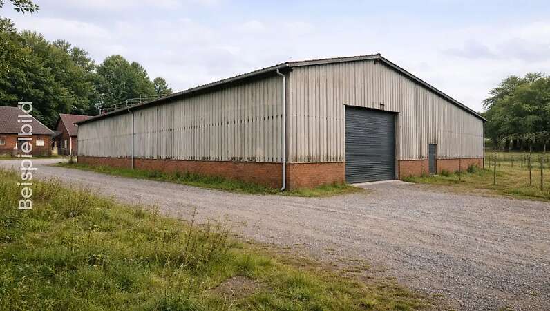 Attraktives Grundstück mit Hallenbebauung in Heede - Objektnr.: 29329