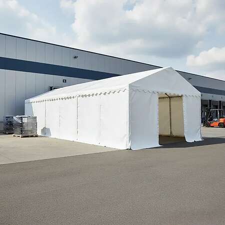 Lagerzelt 6x12 m Profi – 550g/m² PVC | 72m² Lagerhalle | Stabil