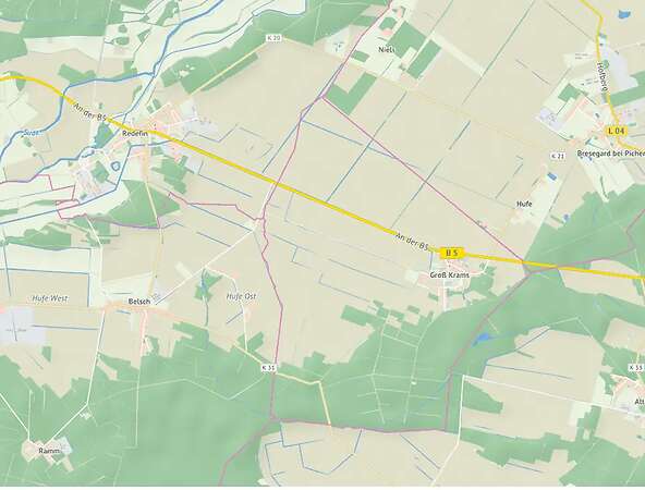 Ca. 17,16 ha Ackerland in 19230 Gr.Krams bei Hagenow (M-V) zu verkaufen. - Bild 1