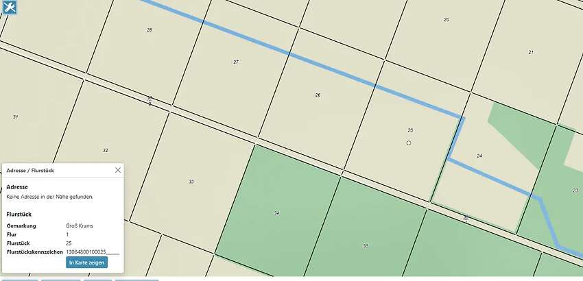 Ca. 17,16 ha Ackerland in 19230 Gr.Krams bei Hagenow (M-V) zu verkaufen. - Bild 2