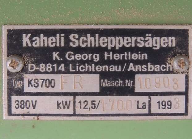 Schleppersaege Kaheli KS 700 FR - Bild 10