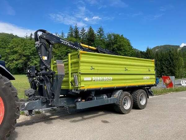 Pühringer 4824T Tandem Dreiseitenkipper + Country Kran 850 PRO - Bild 1