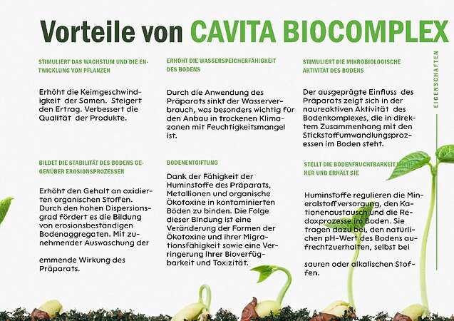 Ökologisches Flüssigpräparat für Boden und Wurzelbereich Cavita Biocomplex - Bild 6