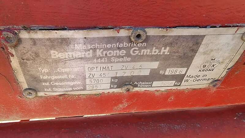 Krone Optimat 2-Achser Dungstreuer, 5,7 t, gut renoviert abzugeben - Bild 9