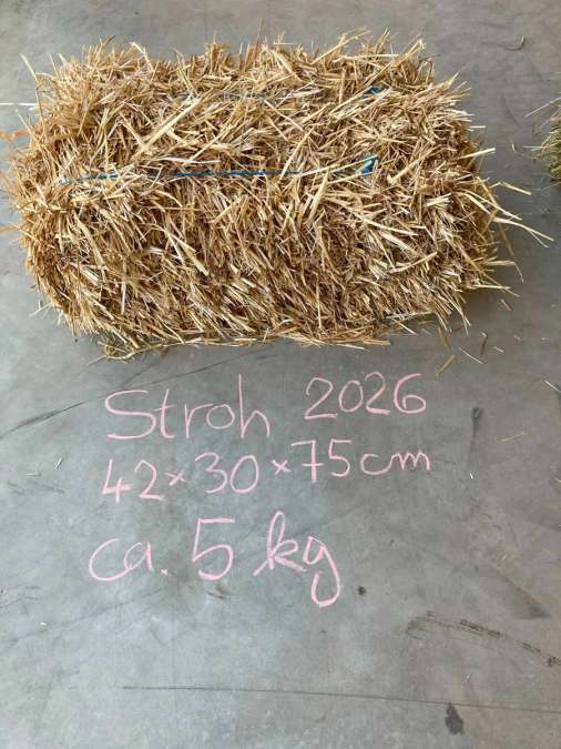 Strohballen gepresst