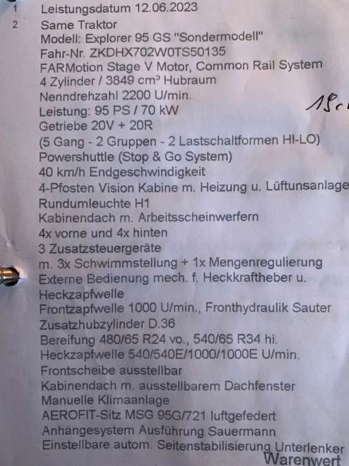 Same Explorer 95 GS - Bild 1