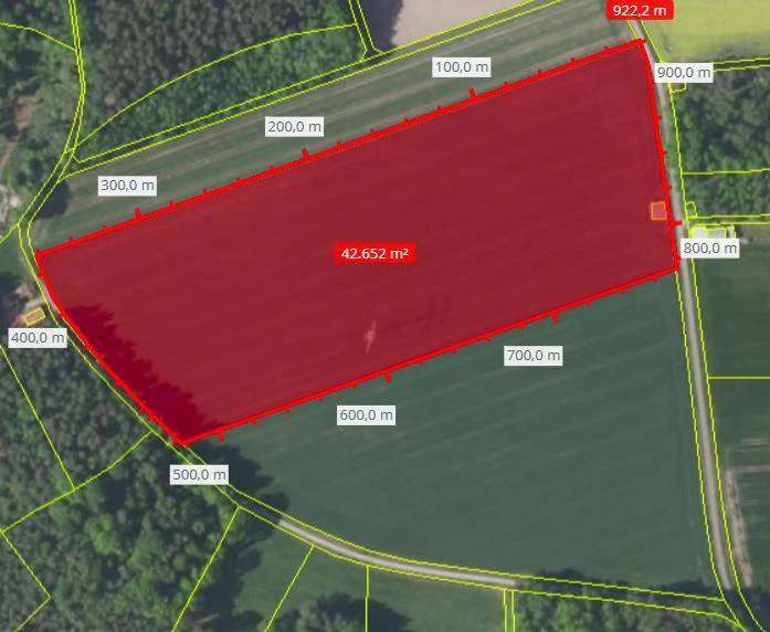 Ackerland und Grünland Nähe Dietenhofen, Landkreis Ansbach – insgesamt 5,292 ha - Bild 1