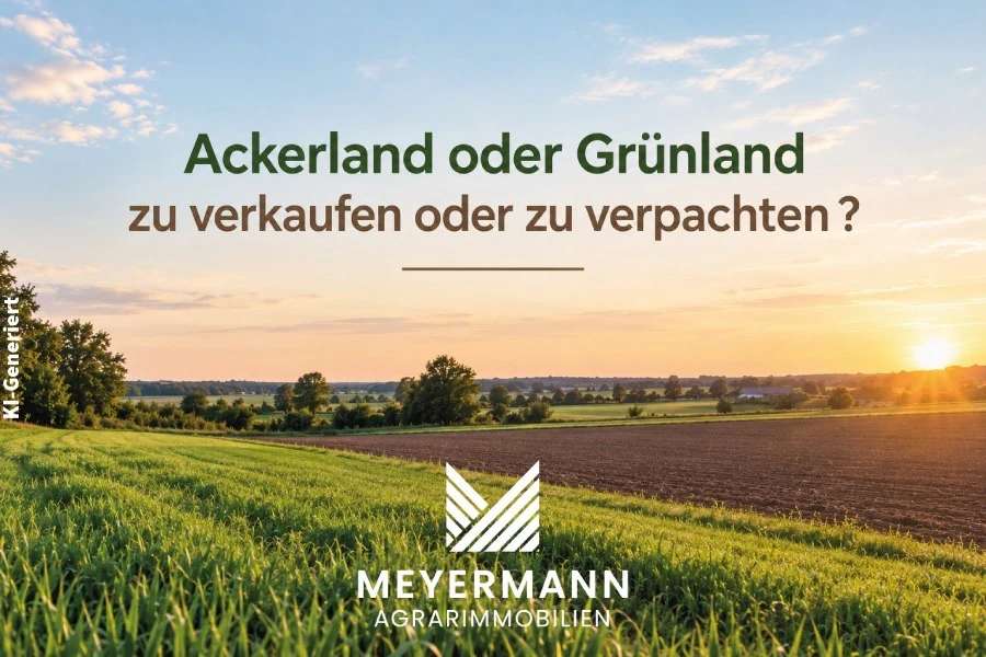 Ackerland oder Grünland zu verkaufen oder zu verpachten ? - Bild 1