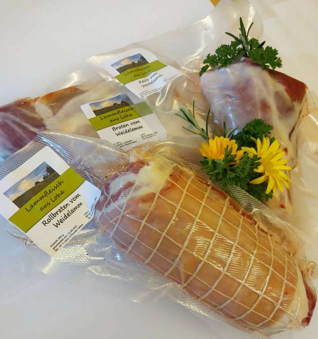 Regnionales Lammfleisch, Lamm, Schafe,  Direktvermarktung, Weide, - Bild 1