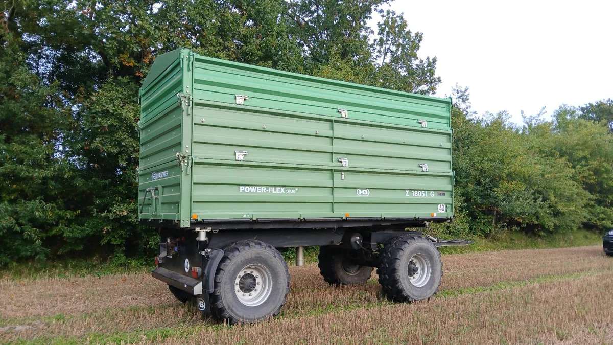 Brantner Z 18051/G Anhänger Kipper mit Rollplane und 3. Aufsatz