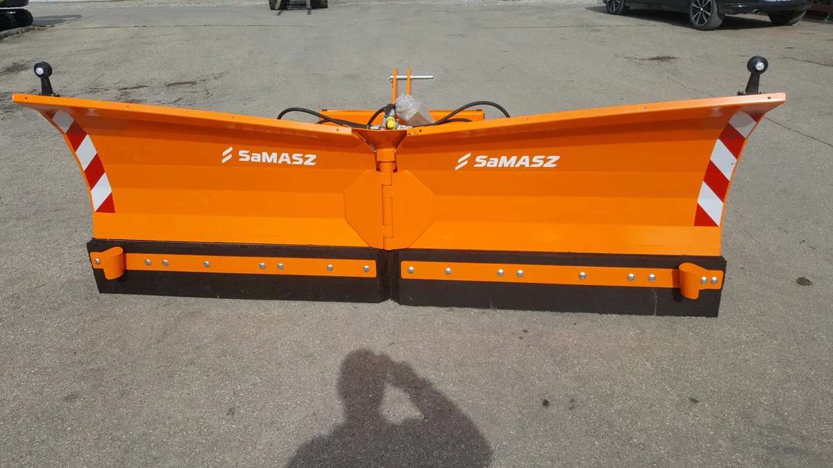 Schneeschild Samasz Vario Schneepflug Cat Schlepper Radlader - Bild 1