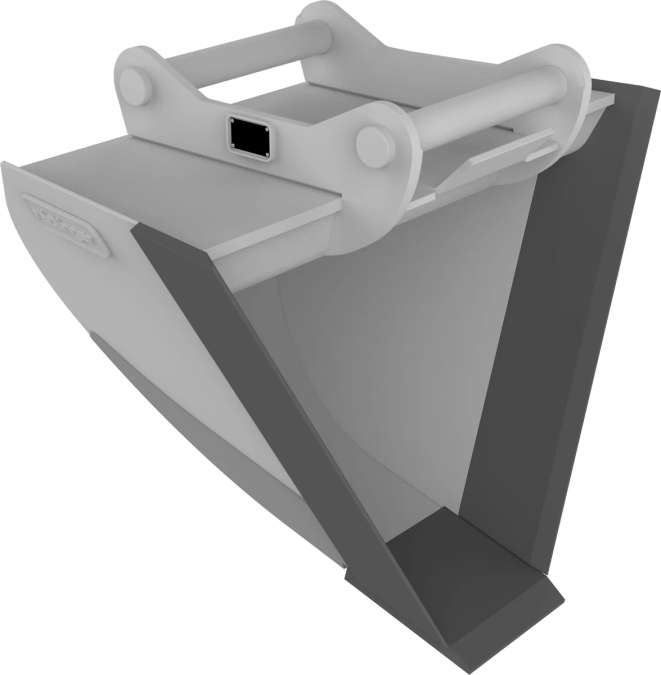 Rädlinger Trapezlöffel MS 08 10-14 Trapezschaufel Tieflöffel - Bild 1