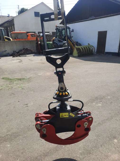Holzgreifer Holzzangen Forstgreifer Rückezange Minibagger Yanmar - Bild 1