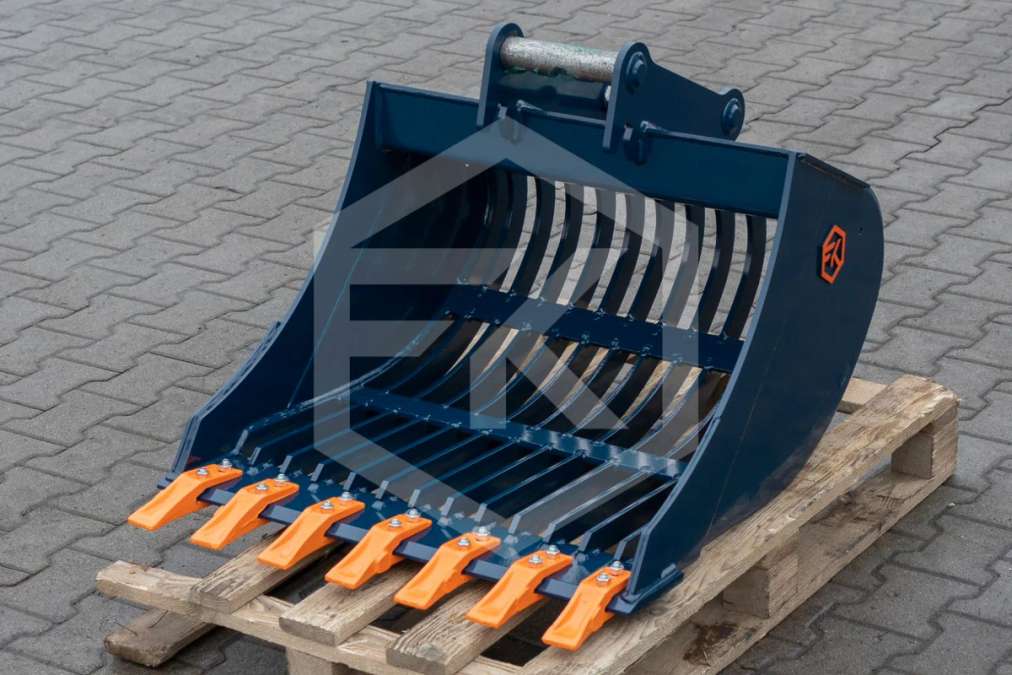 Sieblöffel 2,6 - 3,5 Baggerschaufel Grabenräumlöffel Minibagger - Bild 1