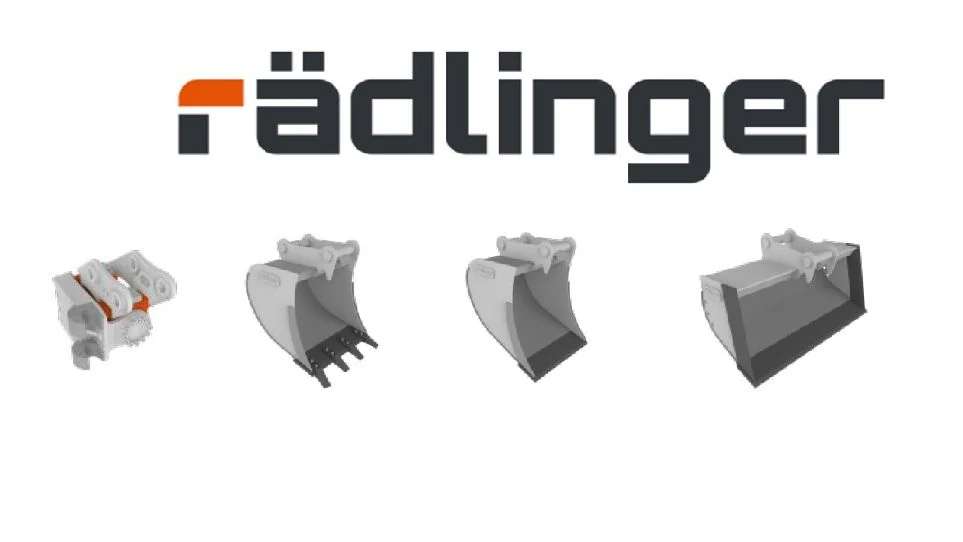 Rädlinger Löffelpaket 4,8 - 6 to mit MS 03 mit Powertilt Bagger - Bild 1