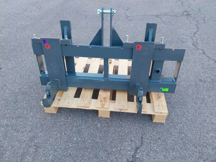 Adapter Weidemann Hoflader auf 3 Punkt Kat II Palettengabel Euro - Bild 1