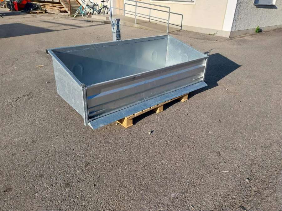 Kippmulde 2m Heckmulde Transportbox verzinkt Heckcontainer - Bild 1