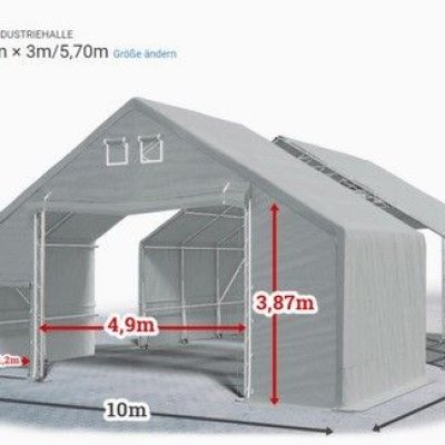  GANZJÄHRIGE INDUSTRIEHALLE 10x20 Lagerzelt Lager ARCTIC PVC