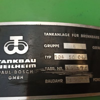 Doppelwandiger Dieseltank 1000 l mit elektrischer Pumpe 